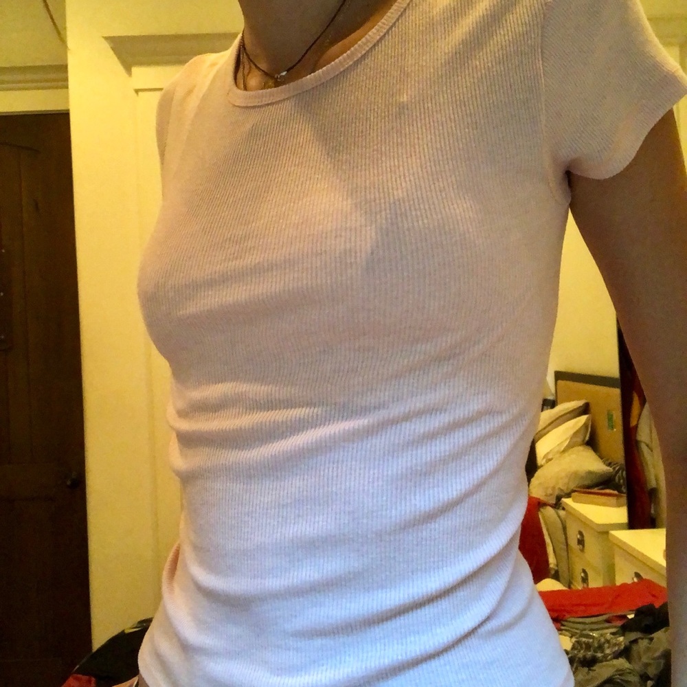 Urban Outiftters Pink Fitted T-shirt